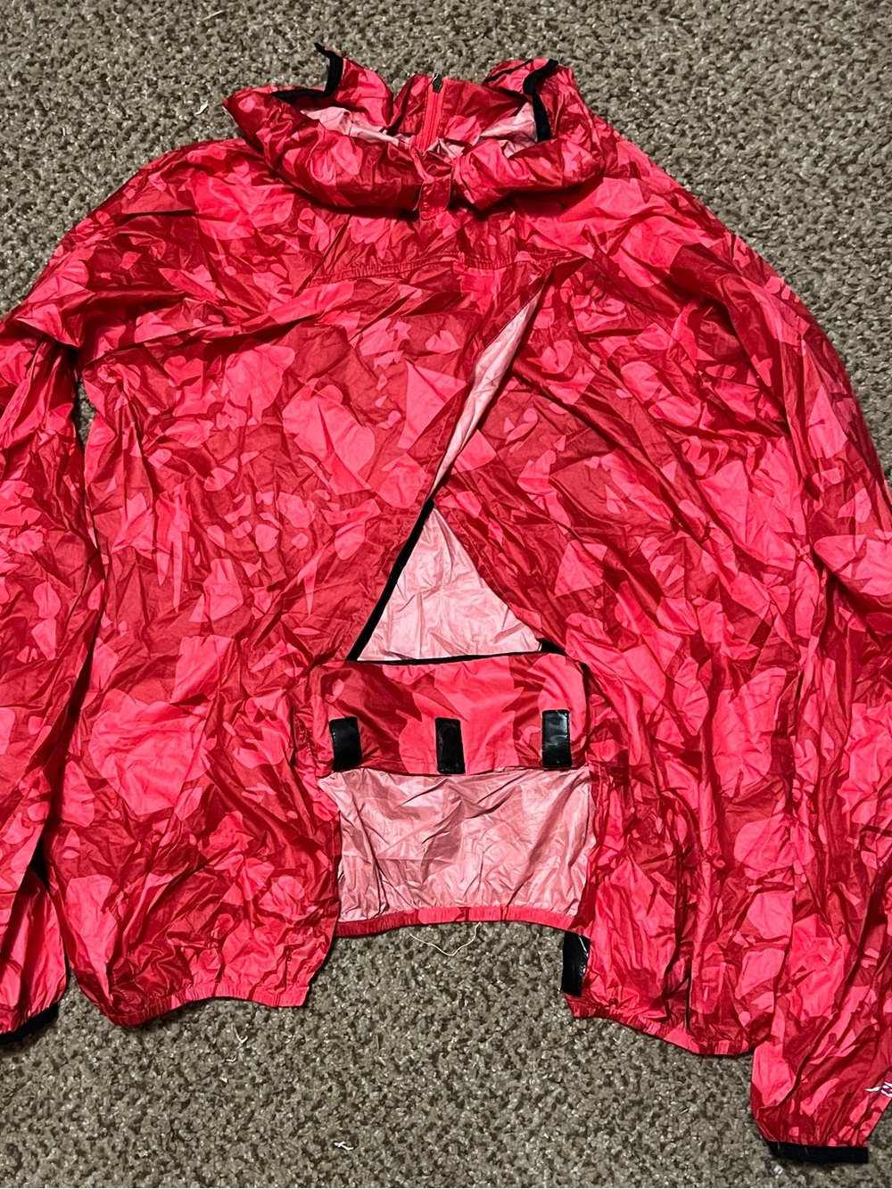 Altra Hot Pink Hooded Rain Pullover - Picture 2 of 9